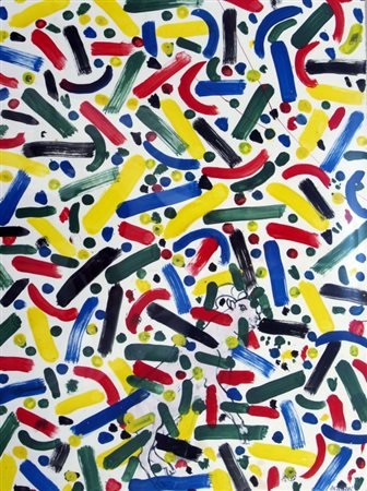 FABBRI AGENORE (Barba 1911 - Savona 1998) "Senza titolo" Acrilici su carta...