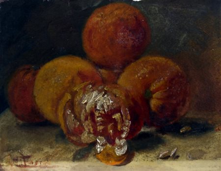 TOSI ARTURO (Busto Arsizio 1871 - Milano 1956) "Natura morta" Olio su...