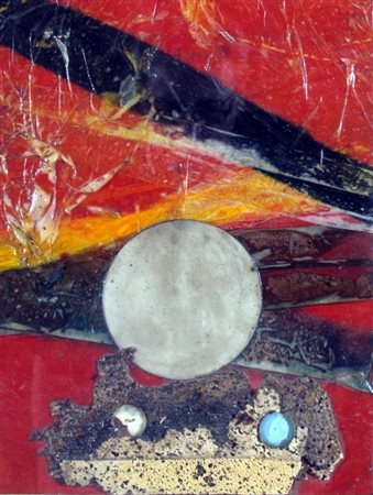 CRIPPA ROBERTO (Monza 1921 - Bresso 1972) "Soleil" 1970 Collage su tavola cm....