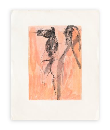 BRUNO CASSINARI (1912-1992) - Puledri all'alba