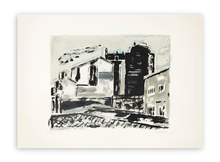 ORFEO TAMBURI (1910-1994) - Paesaggio (Parigi)