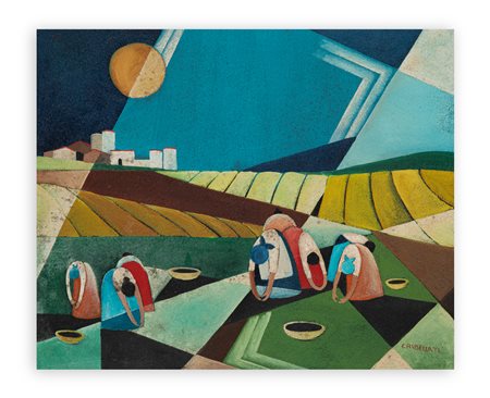 FIORENZA CRIBELLATI (1947-2009) - Lavoro nei campi