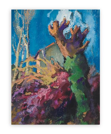 MARIO FRATELVENZO (1900-1989) - Nube impigliata e siepe di roveri, 1973
