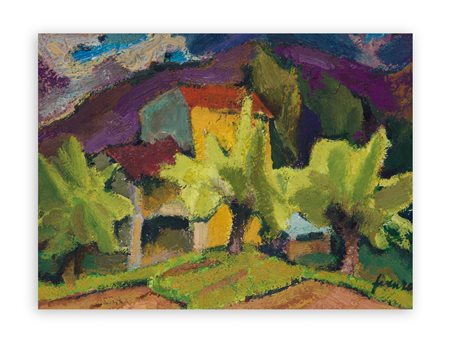 MARIO FRATELVENZO (1900-1989) - Le prime foglie dei gelsi