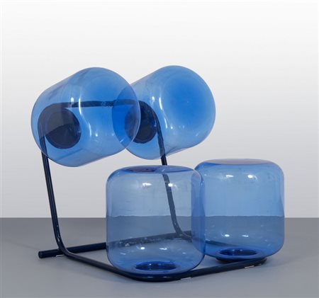 UNA SEDUTA, anni '80. <br>Acciaio tubolare 