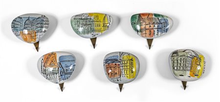 VICTOR CERRATO, anni '50. <br>Sei appendiabiti da 