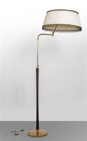 UNA LAMPADA DA TERRA, anni '50<br>Ghisa rivestita 