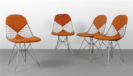 CHARLES & RAY EAMES <br>Quattro sedie  'DKR/2' 
