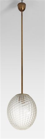 MURANO, anni '50<br>Una lampada a sospensione con 