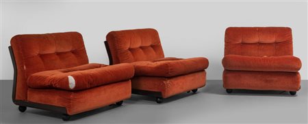 MARIO BELLINI, B&B ITALIA, 1966.<br>Tre poltrone 