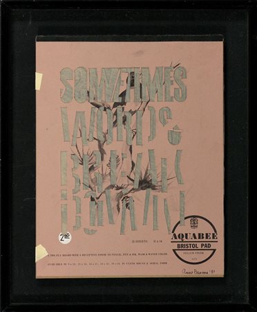 Anna Banana (1940) Senza titolo, 1981 Tecnica mista su carta cm 35,5x27,5...