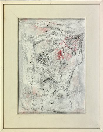Ezio Bruno Caraceni (1927-1986) Senza titolo, 1962 Tecnica mista su tavola cm...