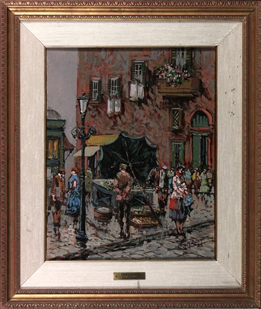 Gaetano Perugino (1932) Senza titolo Olio su tela cm 45x35 Firma in basso a...