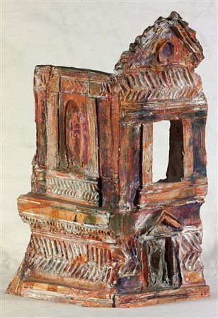 Guido Pecci (1975) La casa di Giulia, 2005 Scultura in terracotta cm 38x24x19...