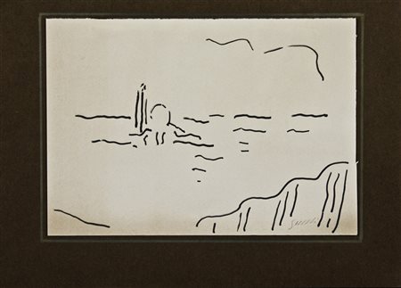 Virgilio Guidi (1891-1984) Senza titolo, 1972 Pennarello su carta cm...