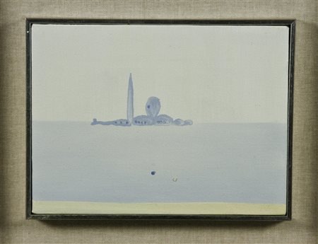 Virgilio Guidi (1891-1984) Marina di San Giorgio, 1981 Olio su tela cm 18x24...