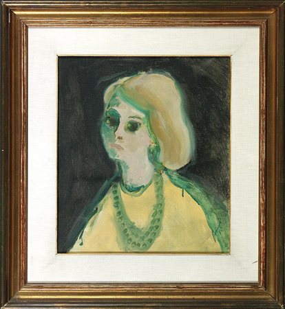 Renato Borsato (1927) Ritratto, 1965 Olio su tela cm 40x34 Firma e data in...