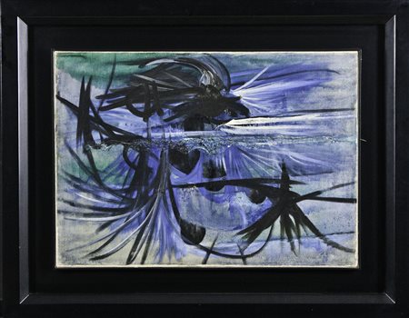 Cesare Peverelli (1922-2000) Senza titolo, 1953 Tecnica mista su tela...