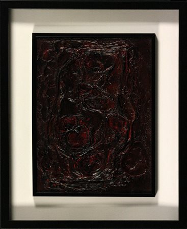 Ezio Bruno Caraceni (1927-1986) Senza titolo Tecnica mista su tavola cm 40x30...