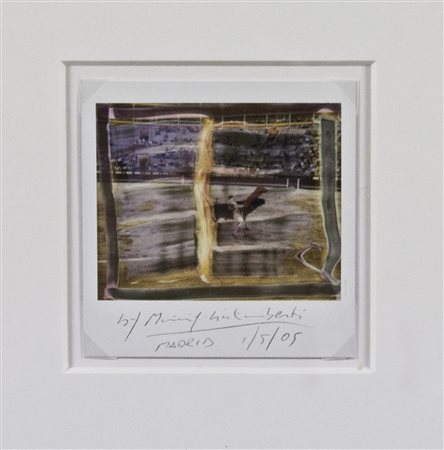 Maurizio Galimberti (1956) Madrid corrida, 2005 Polaroid cm 10x10 Firma al...
