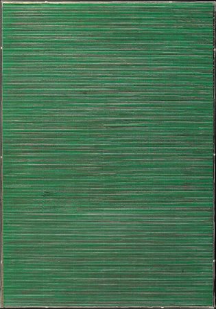 Paolo Masi (1933) Senza titolo, 1999 Acrilico su cartone in teca di...