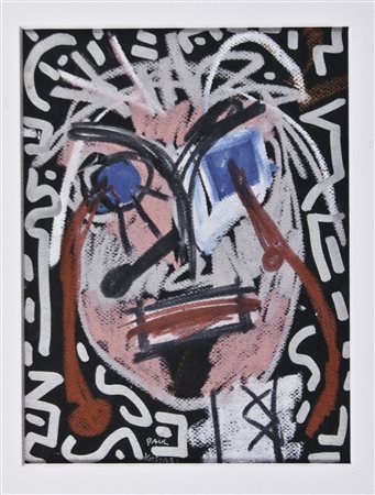 Paul Kostabi (1962) Senza titolo, 2009 Acrilico su carta cm 31x23 Firma in...