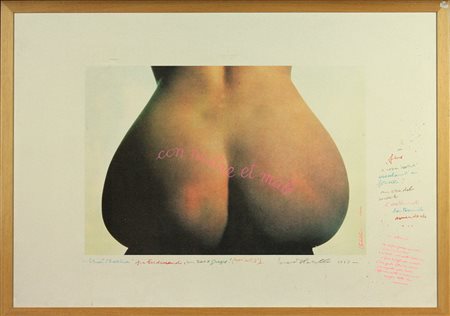 Luca Patella (1938) Con naintre et male, 1989 Tecnica mista su carta cm...