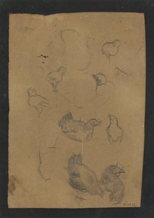 Mario Sironi (1885-1961) Studio, 1925 Matita su carta cm 26x18 Firma in basso...