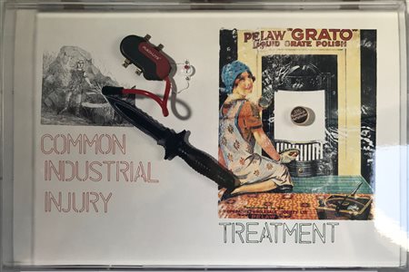 Ben Patterson (1934) Senza titolo, 1997 Assemblaggio in teca plexiglass cm...