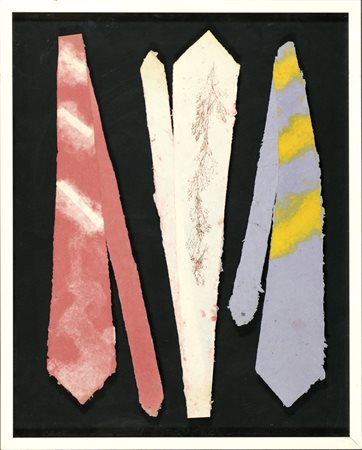 Ben Patterson (1934) Senza titolo, 1978 Tecnica mista su carta fatta a mano...