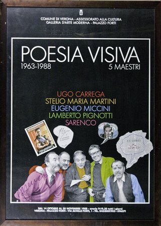 Artisti Vari Poesia Visiva (Carrega, Martini, Miccini, Pignotti, Sarenco),...