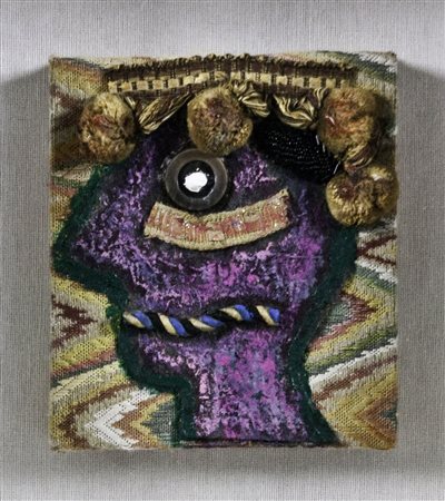 Enrico Baj (1924-2003) Vescovo Dunpaloux Accademia di Francia Olio e...