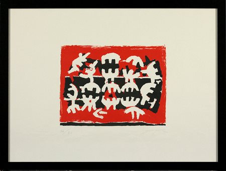 Giuseppe Capogrossi (1900-1972) Senza titolo Litografia su carta, es. 56/80...