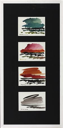 Siegward Sprotte (1913-2004) 4 Onde, 2002 4 Gouache su carta cm 80x38 Tutte...