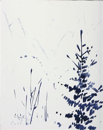 Siegward Sprotte (1913-2004) Val di Mezdì, 1997 Olio su tela cm 100x80 Firma...