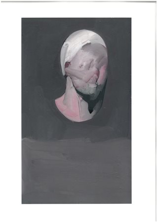 Nicola Samorì (1977) Latif, 2009 Olio su tavola cm 29x17 Firma sul retro...