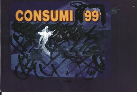 Mario Schifano (1934-1998) Senza titolo, 1990/1995 Tecnica mista su foto cm...