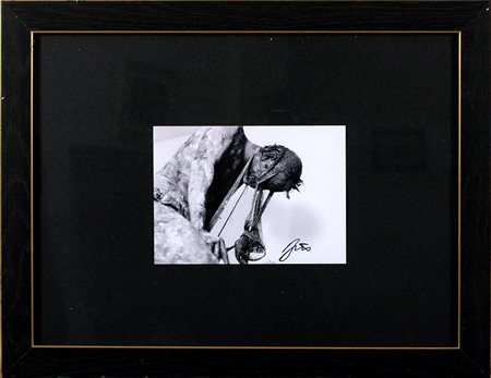 Gunter Brus (1938) Netz Fotografia b/n cm 12x17 Firma in basso a destra