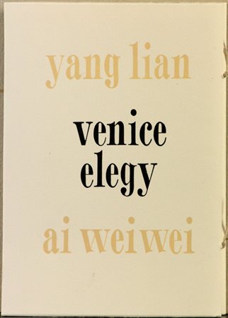 Ai Weiwei (1957) Venice Elegy Libro d'artista con 8 fotografie cm 22x16x1...