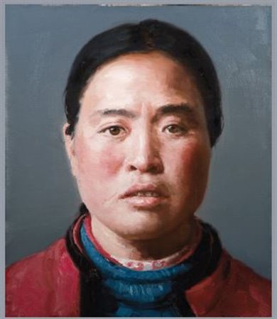 XU WEIXIN (né en 1958) Portrait de femme, 2006 Huile sur toile Oil on canvas...