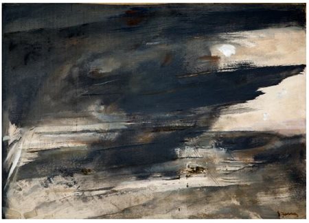ARPAD SZENES (1897 - 1985) L'orage, 1971 Huile sur papier marouflé sur toile,...