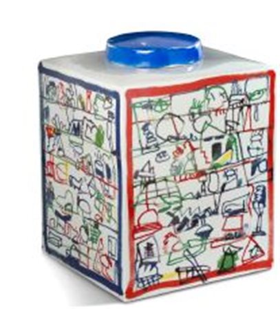 JAN VOSS (né en 1936) Bopite, 2009 Pot en céramique émaillée, marqué des...