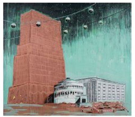 ADAM ADACH (né en 1962) Ministry of Communication, 2006 Huile sur toile Oil...