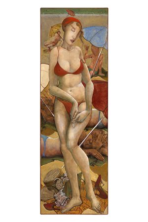 Jean-Pierre CEYTAIRE (né en 1946) Mains secourable pour la crême Huile sur...