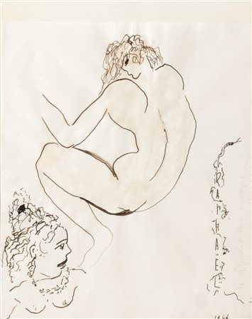 Antonietta Raphaël Mafai (Kaunas 1895-Roma 1975)  - Due figure, 1966