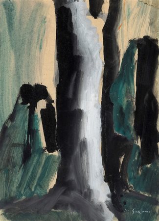 Mario Sironi (Sassari 1885-Milano 1961)  - Paesaggio, 1953 ca. 