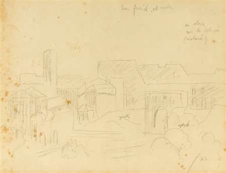 Gino Severini (Cortona 1883-Parigi 1966)  - Il Foro romano, 1940