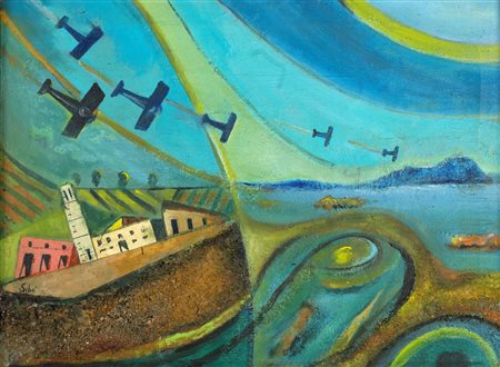 Sibò (Pierluigi Bossi 1907-Milano 2000)  - Terre emerse I, 1937