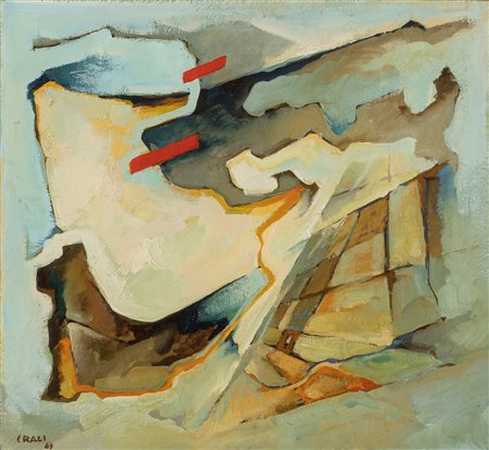 Tullio Crali (Igalo Montenegro 1910-Milano 2000)  - Paesaggio in virata, 1963