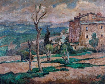 Raffaele De Grada (Milano 1885-1957)  - Paesaggio, 1950